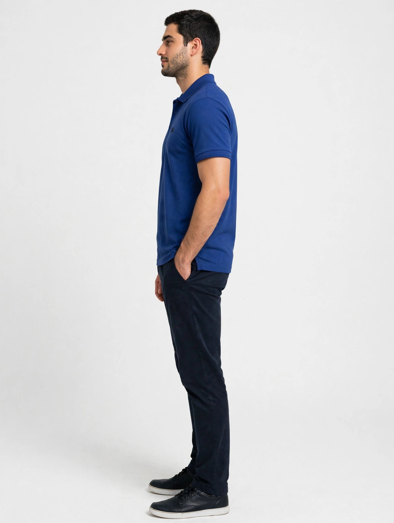 Royal Blue Button Polo
