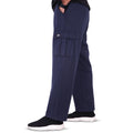 Cargo Cotton Fleece Trouser - Navy