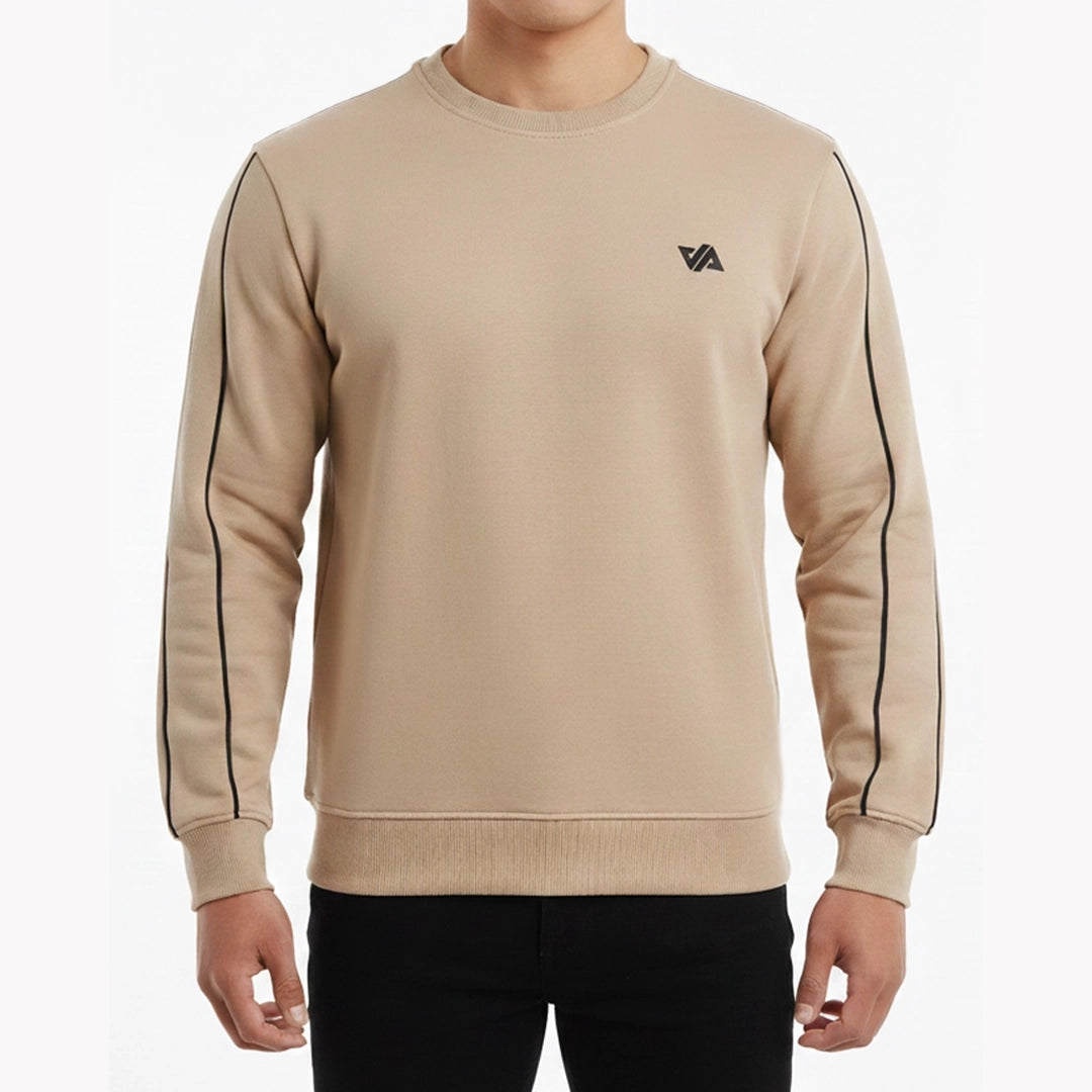 Made in Pakistan Beige Graphic Sweatshirt